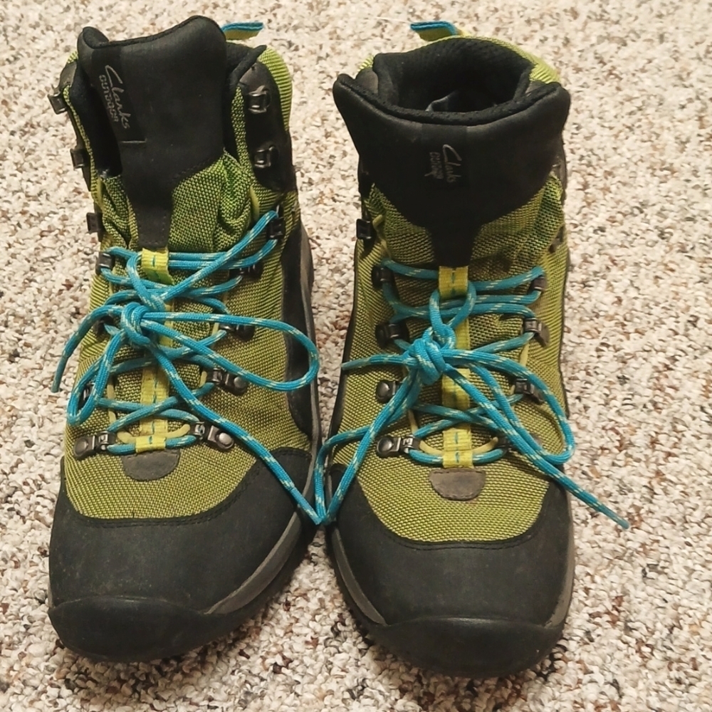 Clarks Men’s Outride Mesh GTX Leather Hiking Shoe 12M EUC